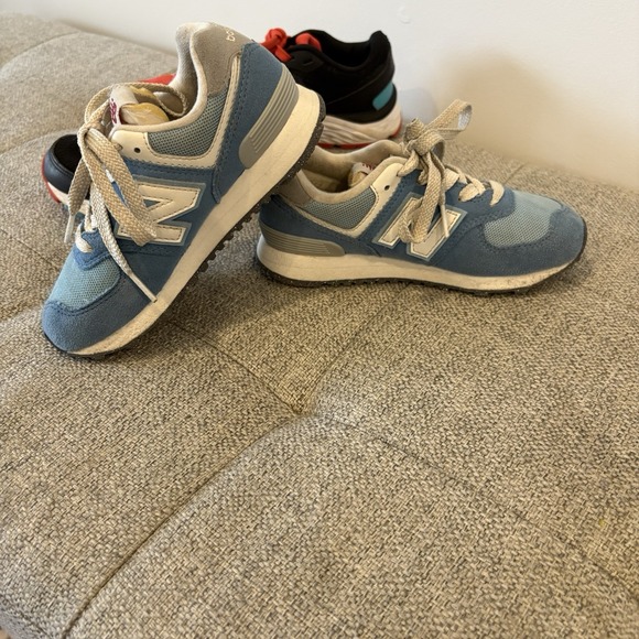 Little Kid Bundle, Set Of Two New Balance Sneakers Sz11 BLUE Black Red - Picture 4 of 11